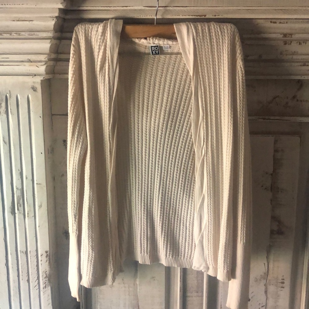 ⭐️ROXY⭐️ Open front hooded cardigan